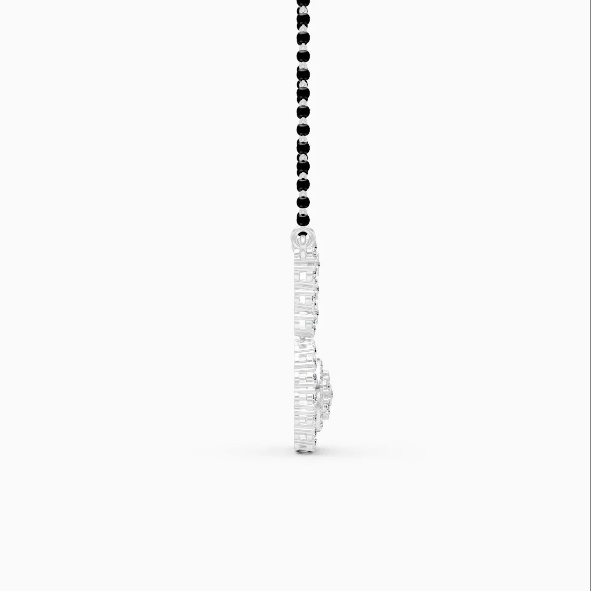 Round Lab Grown Diamond Mangalsutra