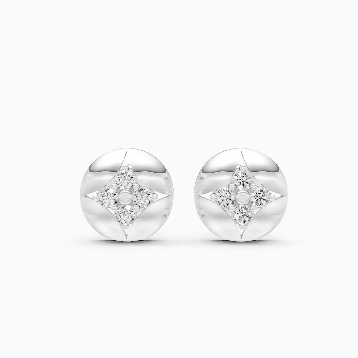 Compass Star Disc Studs