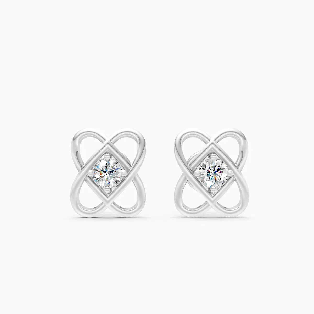 Infinity Knot Diamond Studs