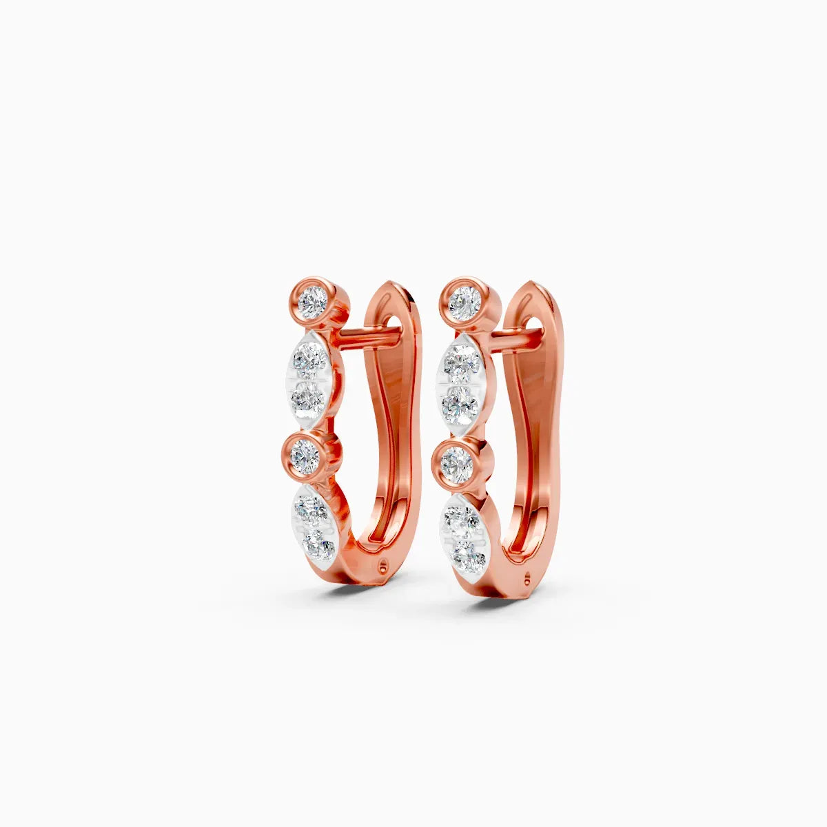 Diamond Curve Hoops