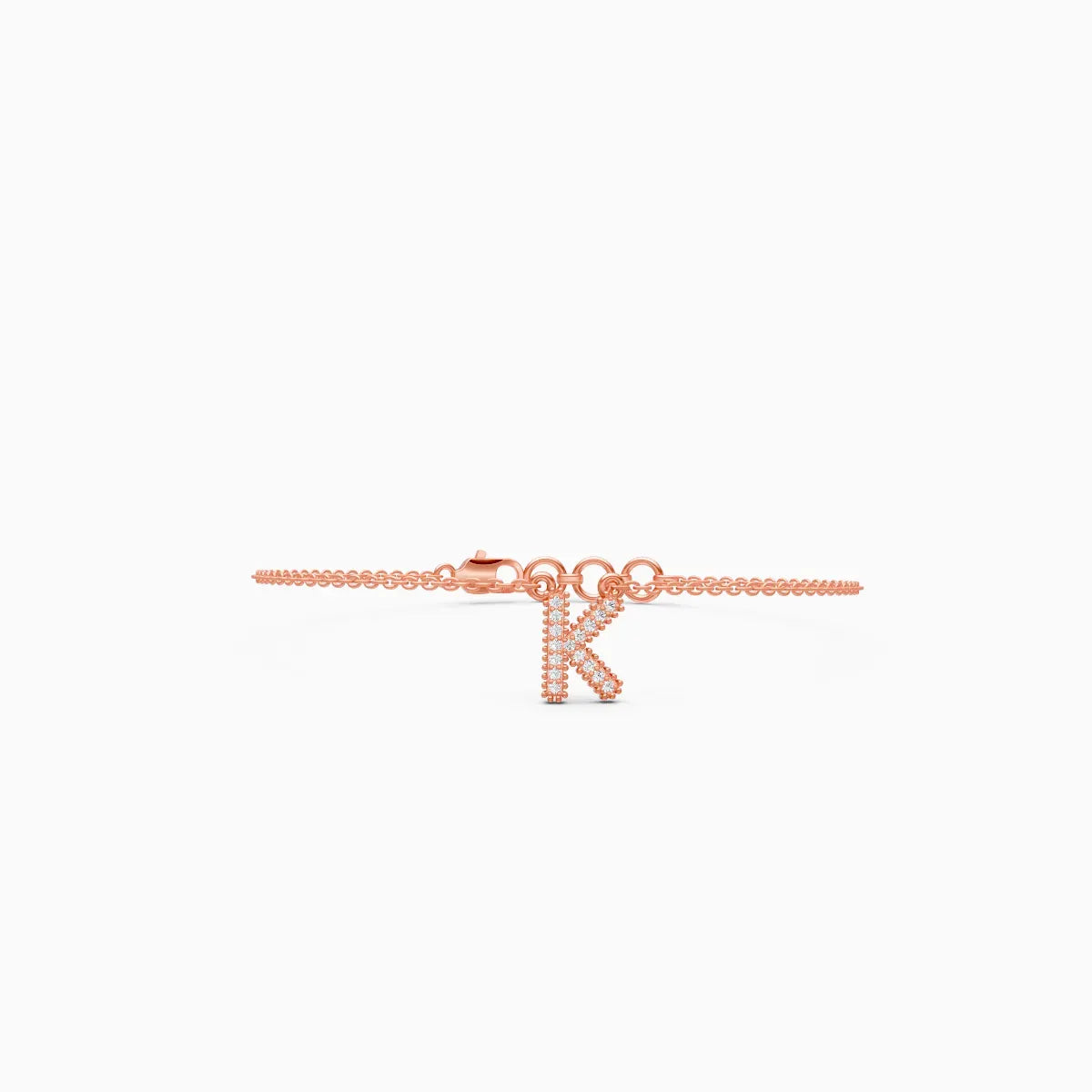 K Custom Name Lab Diamond Bracelet