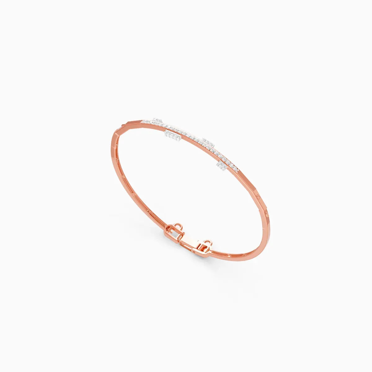 Single Line Light Weight Lab Grown Diamond Bracelet
