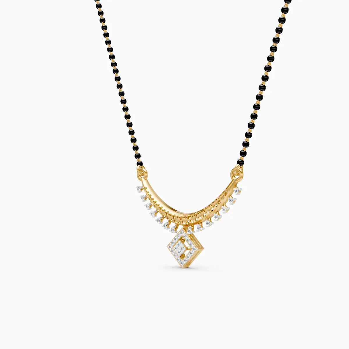 Elegant Gold Lab Grown Diamond Mangalsutra