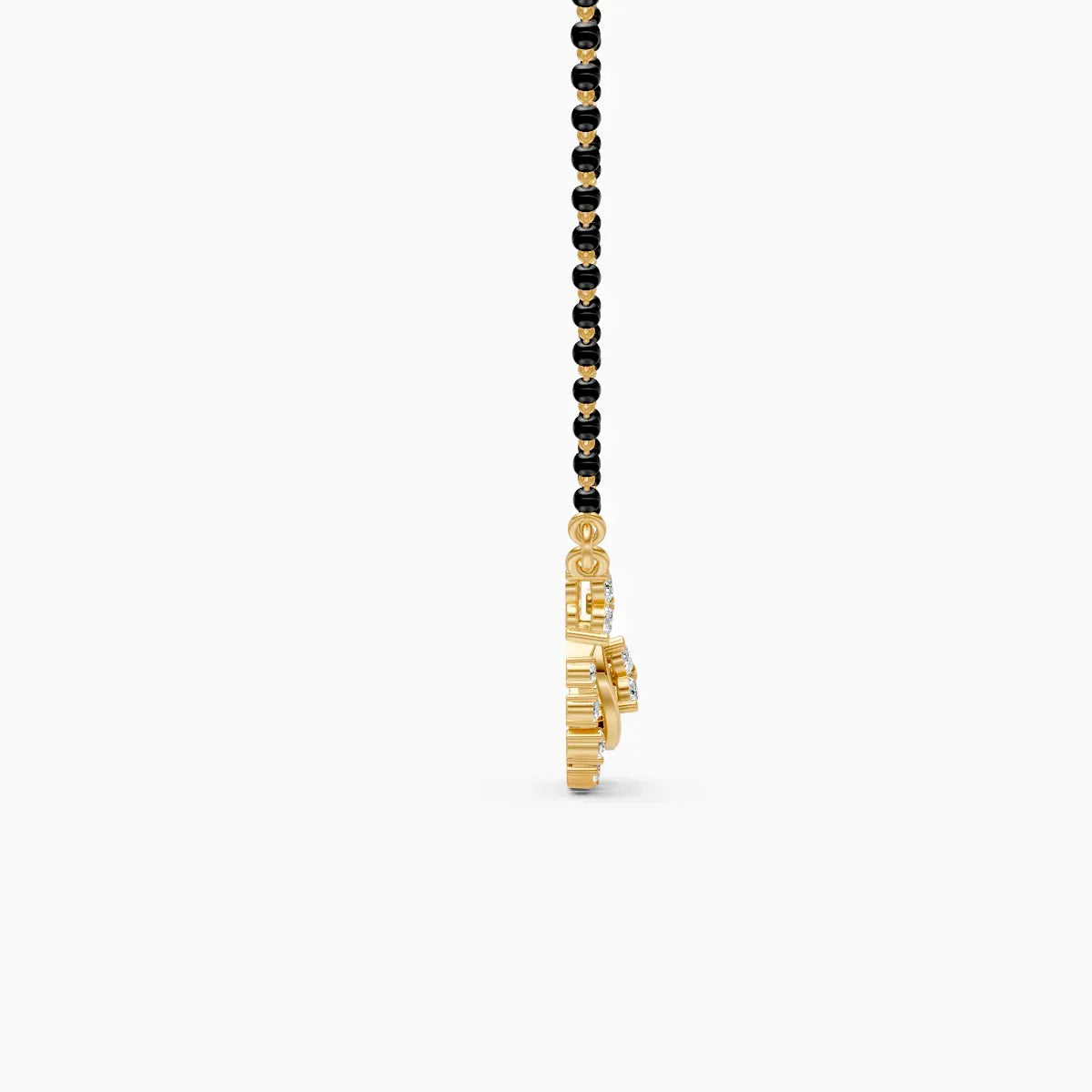 Round Lab Grown Diamond Bridal Mangalsutra