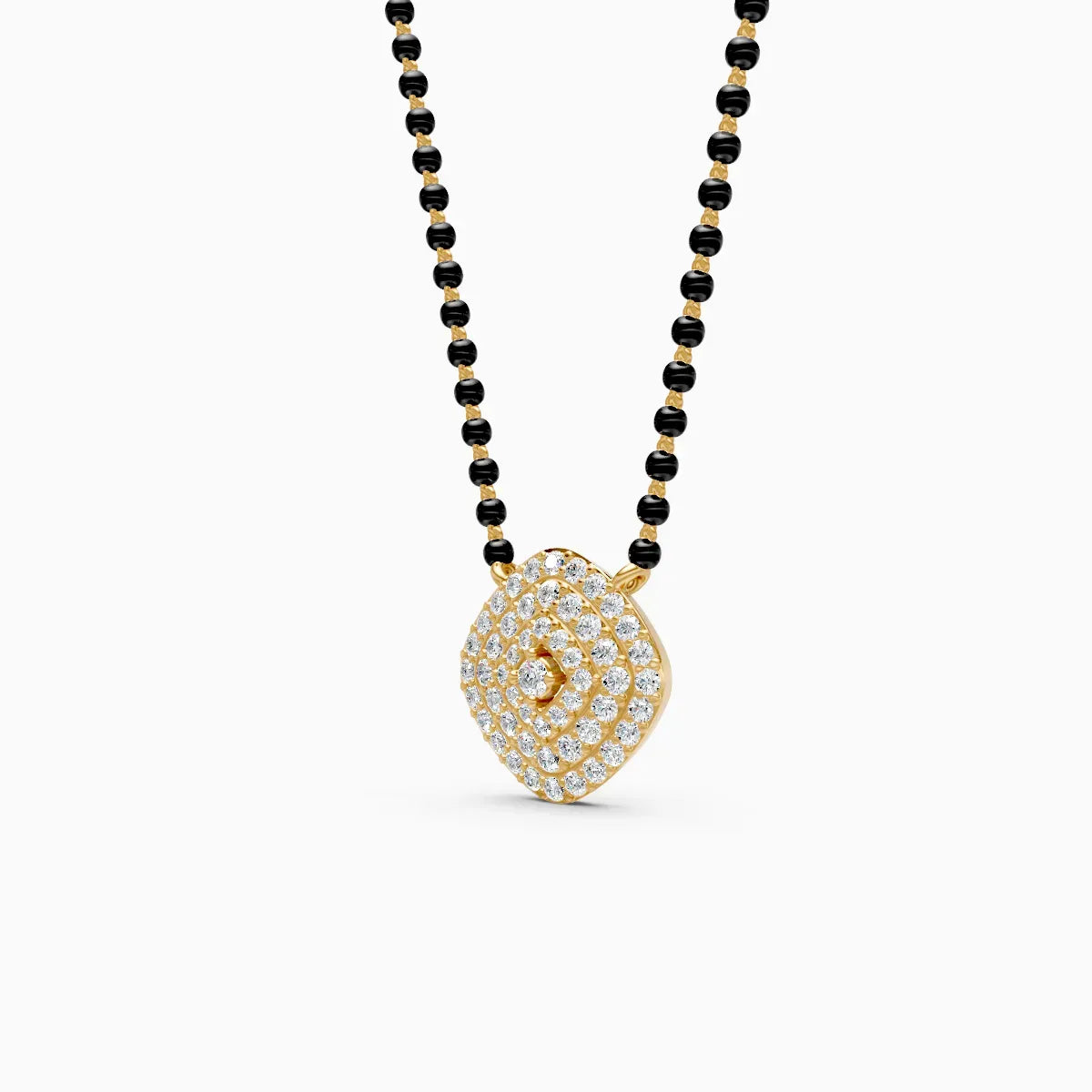 Cushion Shape Lab Grown Diamond Mangalsutra