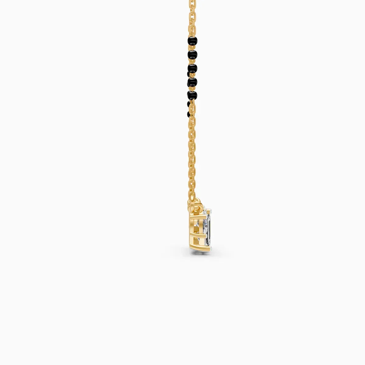 Fancy shape Lab diamond Mangalsutra With chain