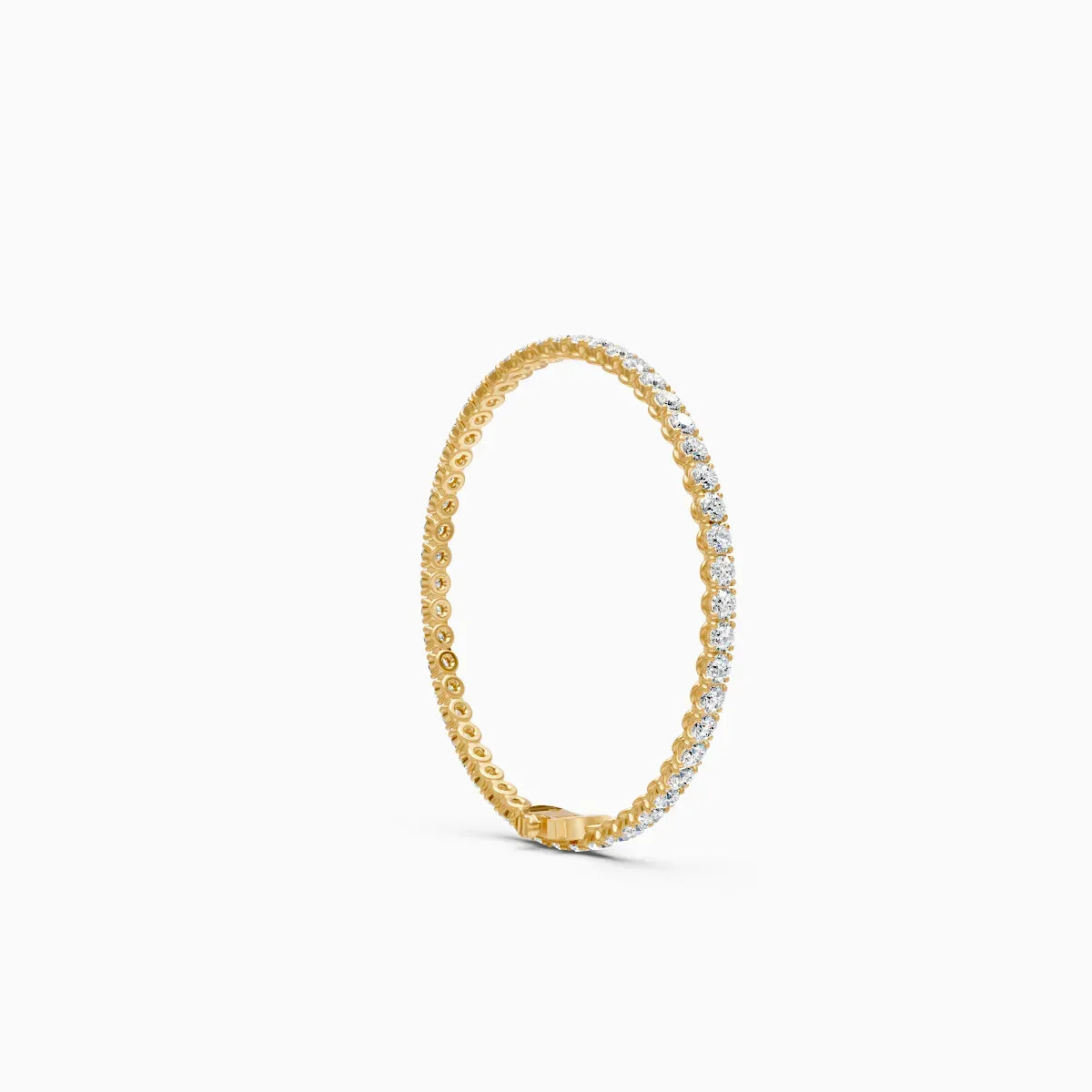 Round Full Eternity Diamond Tennis Bracelet