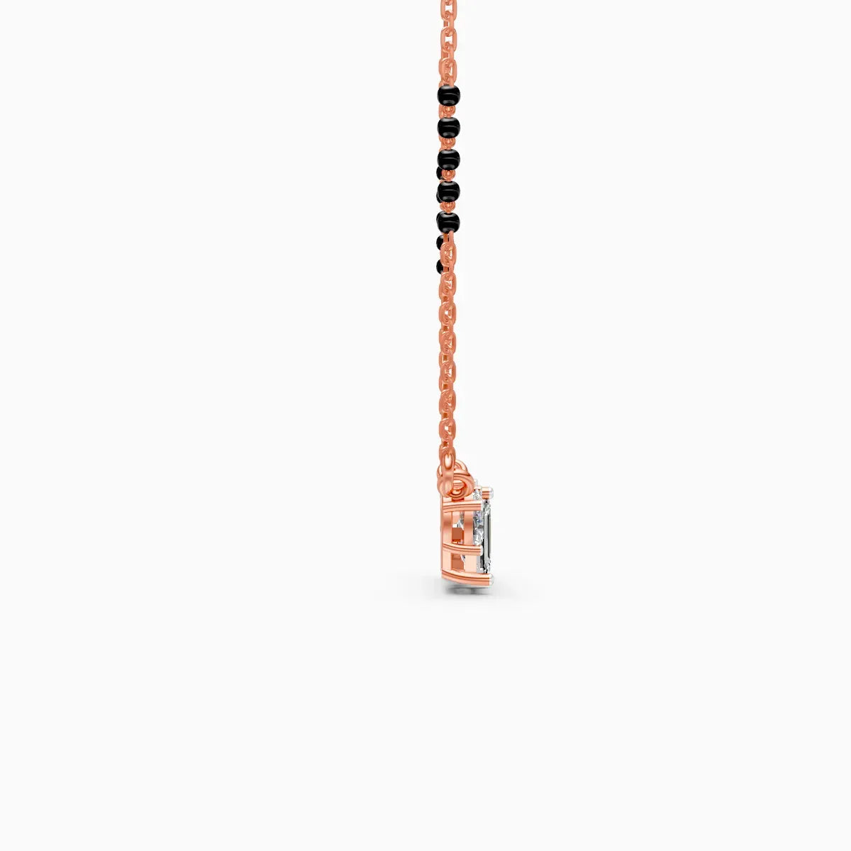Fancy shape Lab diamond Mangalsutra With chain