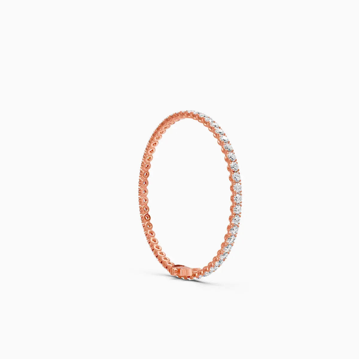 Round Full Eternity Diamond Tennis Bracelet