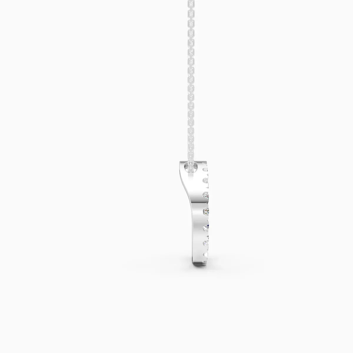 Luxury Lab Diamond Open Circle Necklace