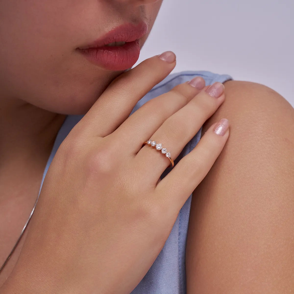 Crystal Arc Lab Grown Diamond Ring