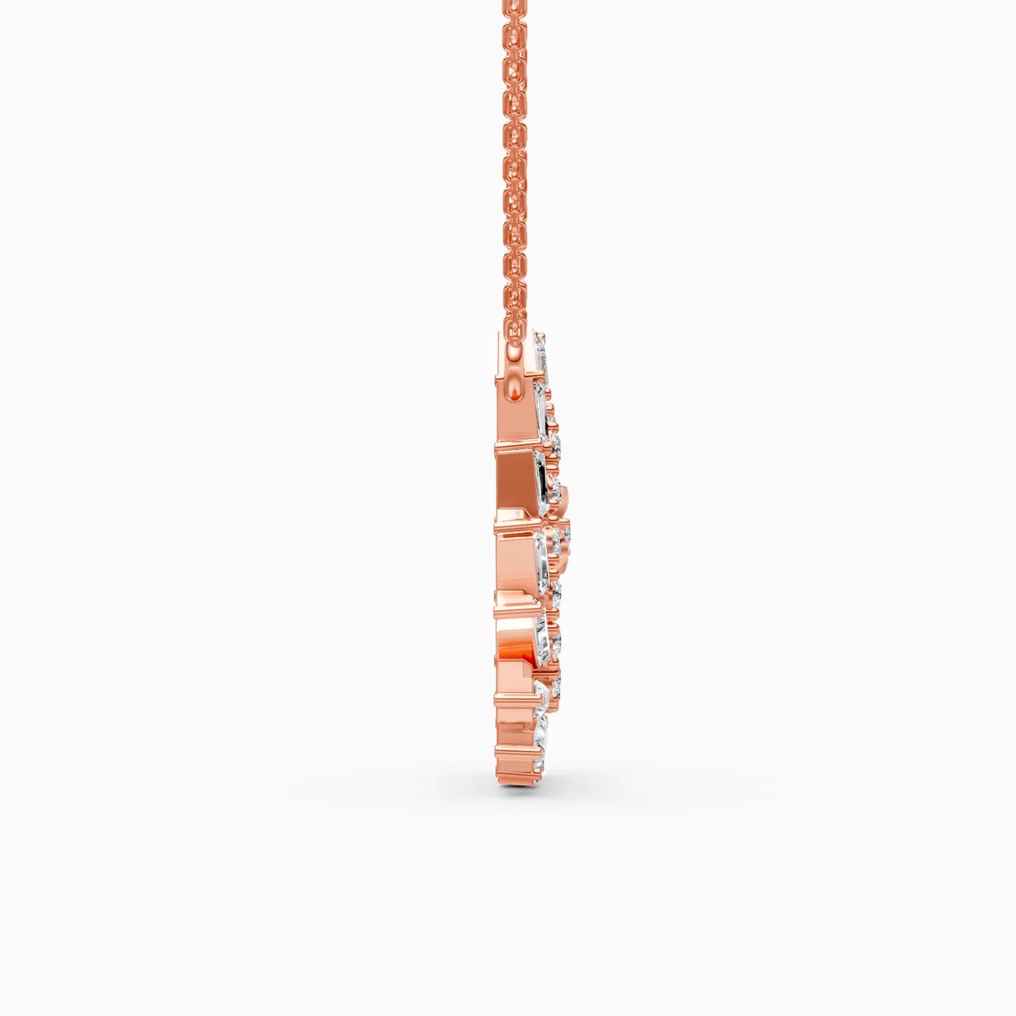 Intricate Spiral Lab Grown Diamond Pendant