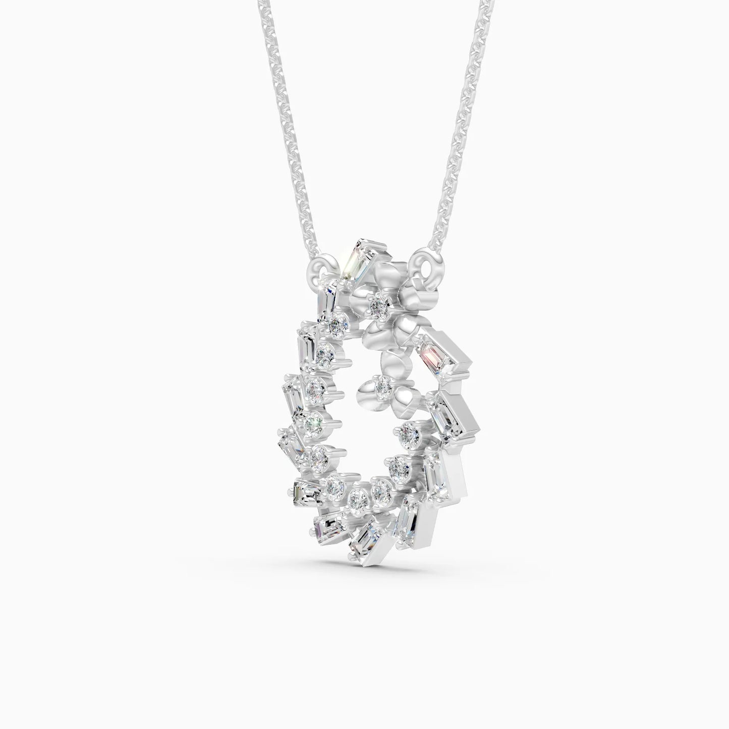 Intricate Spiral Lab Grown Diamond Pendant
