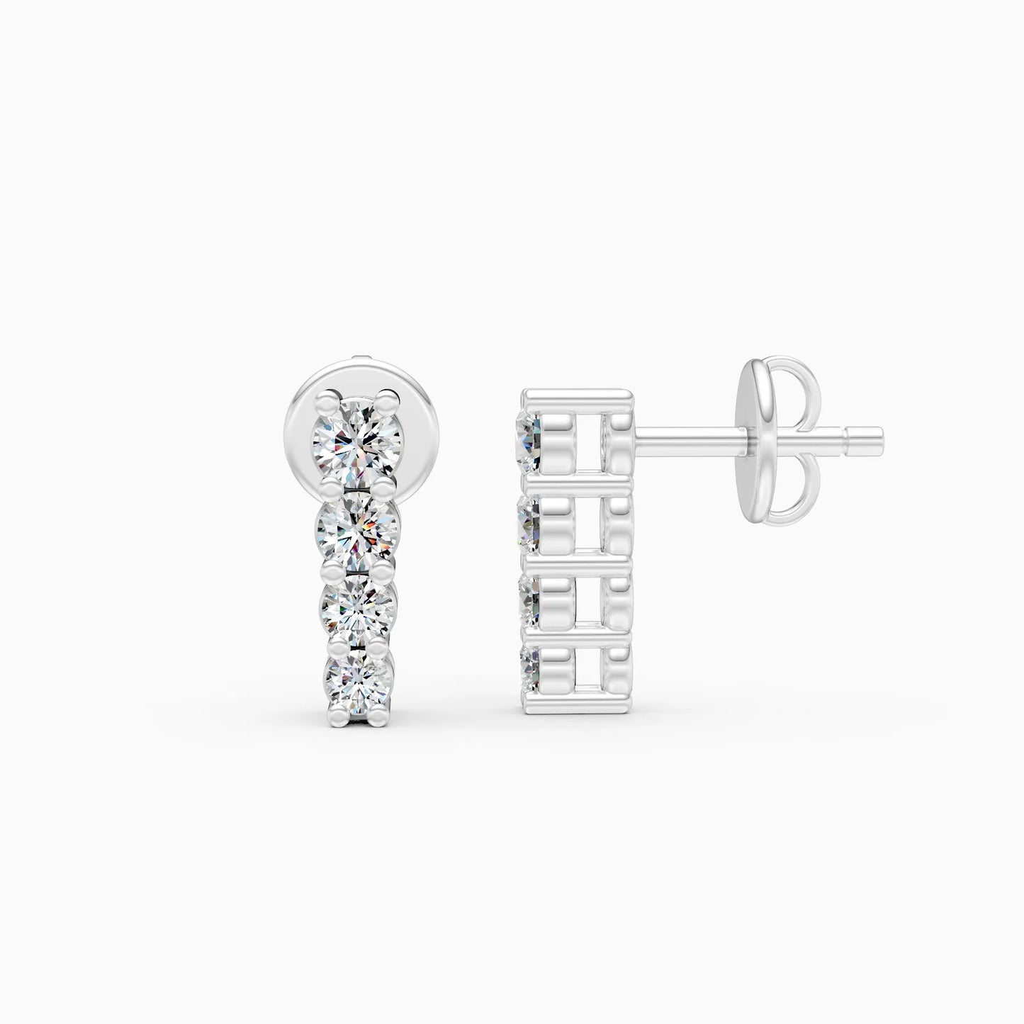 Minimal Luxe Lab Grown Diamond Ear Studs
