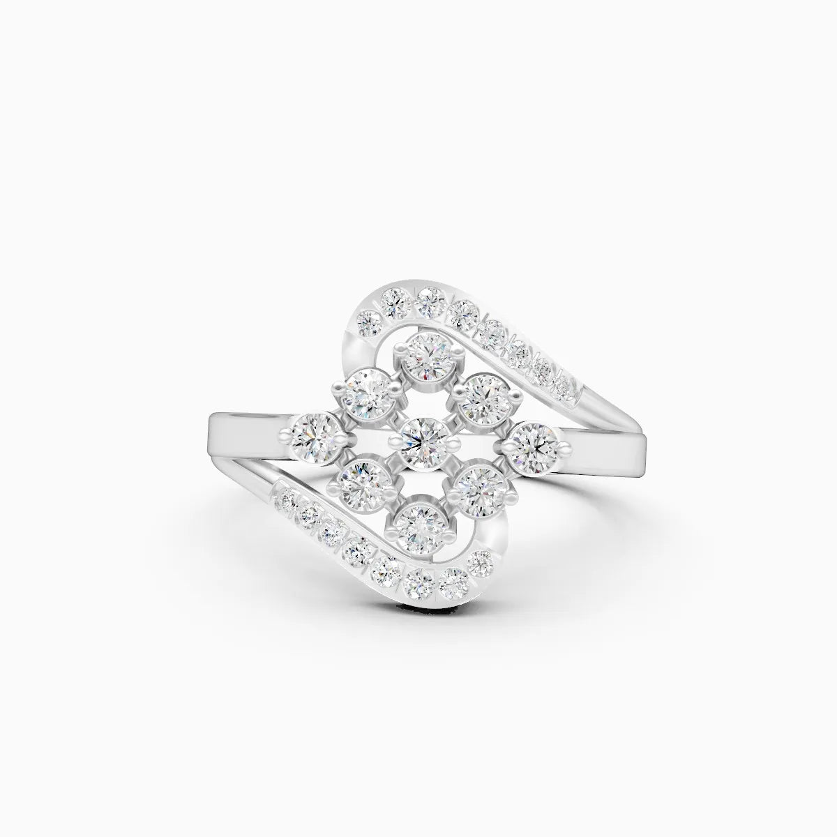 Whispering Petals Diamond Ring Timeless Elegance