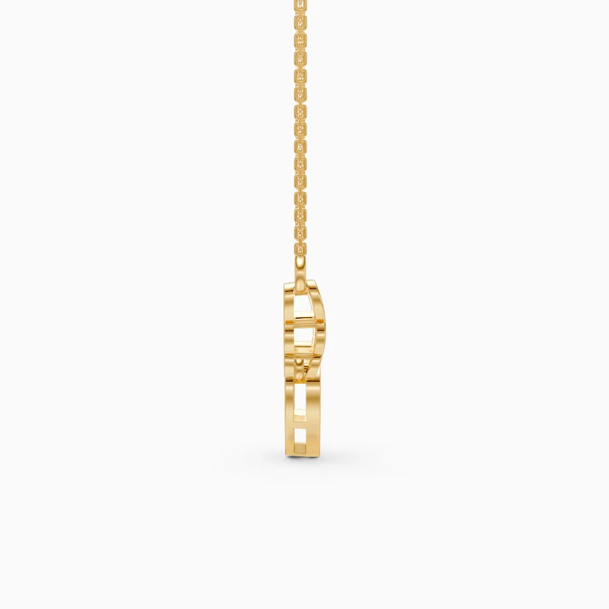 Wings With Heart Diamond Pendant Necklace