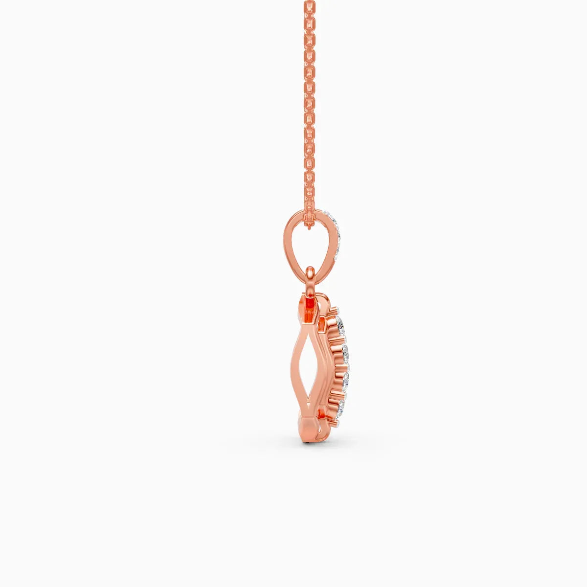 Geometric Diamond Frame Pendant