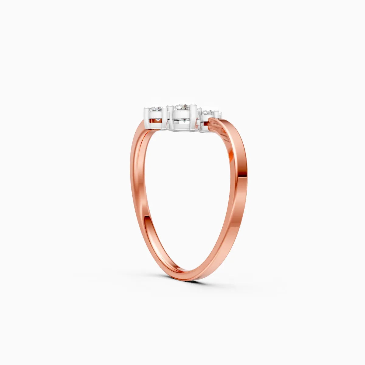 Twin Arc Lab Grown Diamond Ring