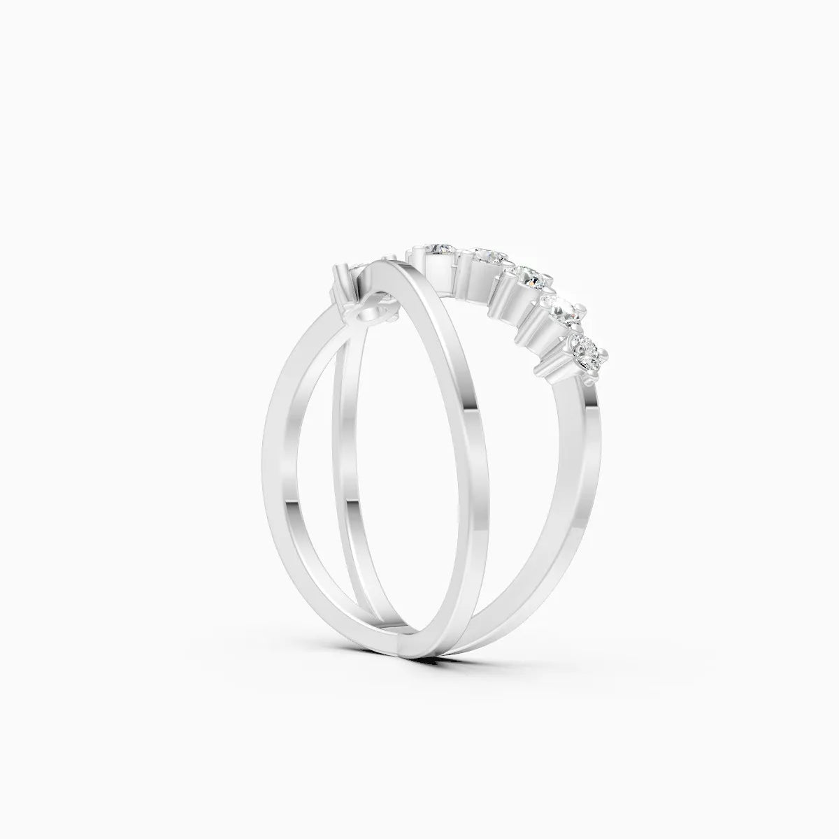 Criss Cross Glow Lab Grown Diamond Ring