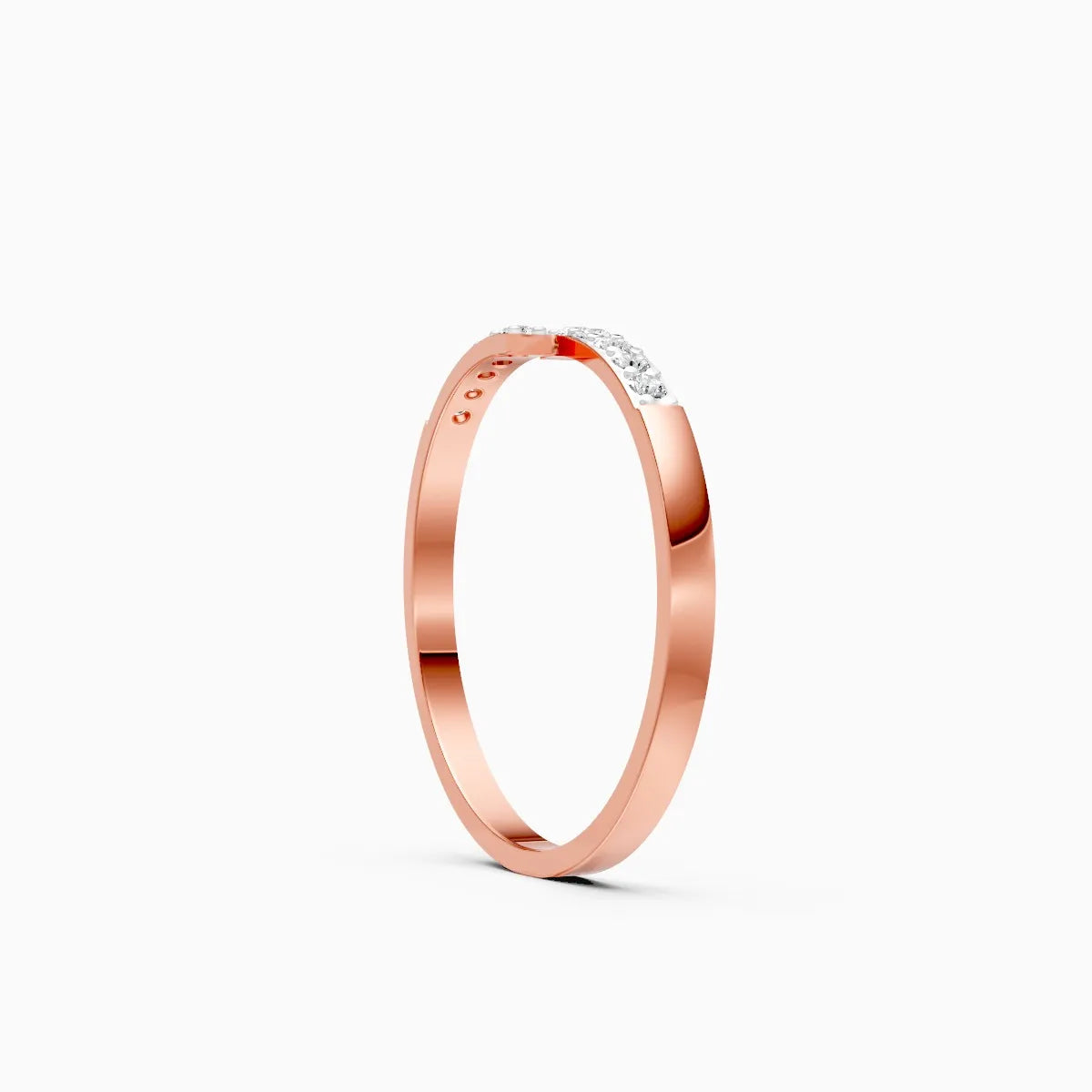 Open Diamond Bar Ring