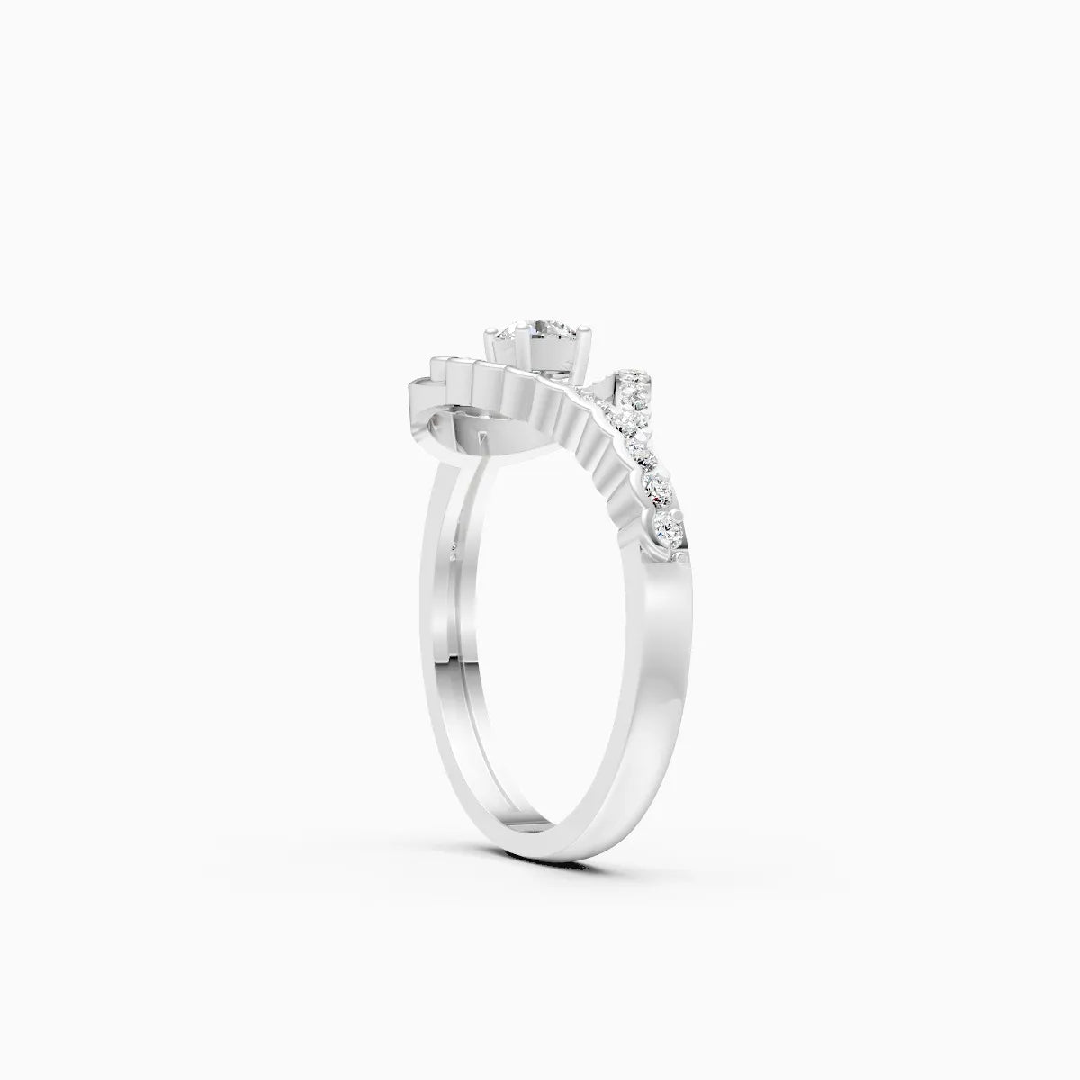 HaloTwist Lab Grown Diamond Ring