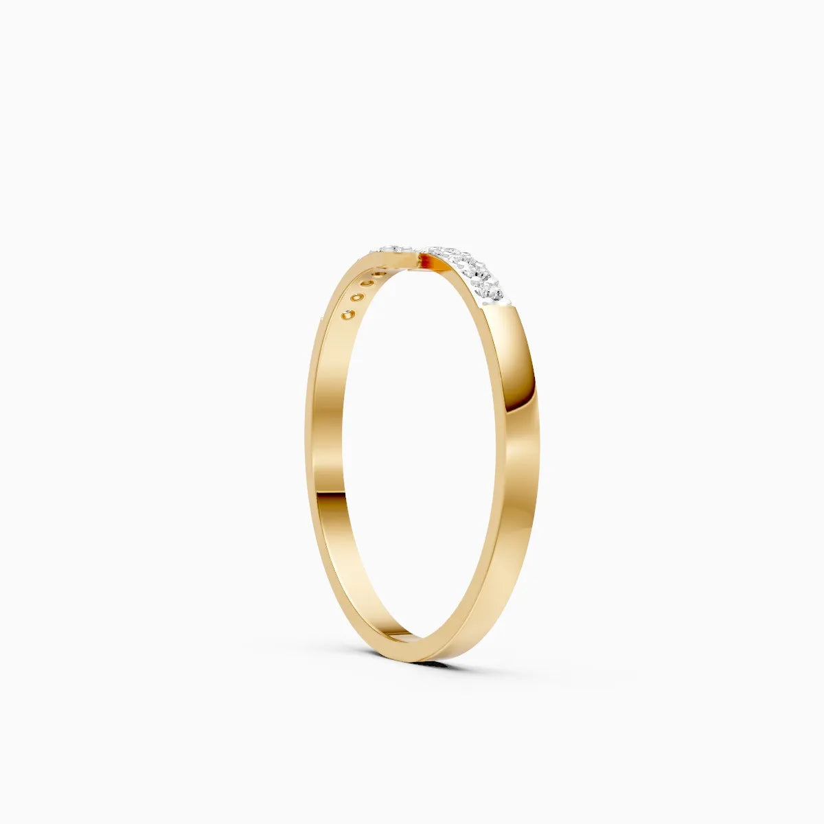 Open Diamond Bar Ring