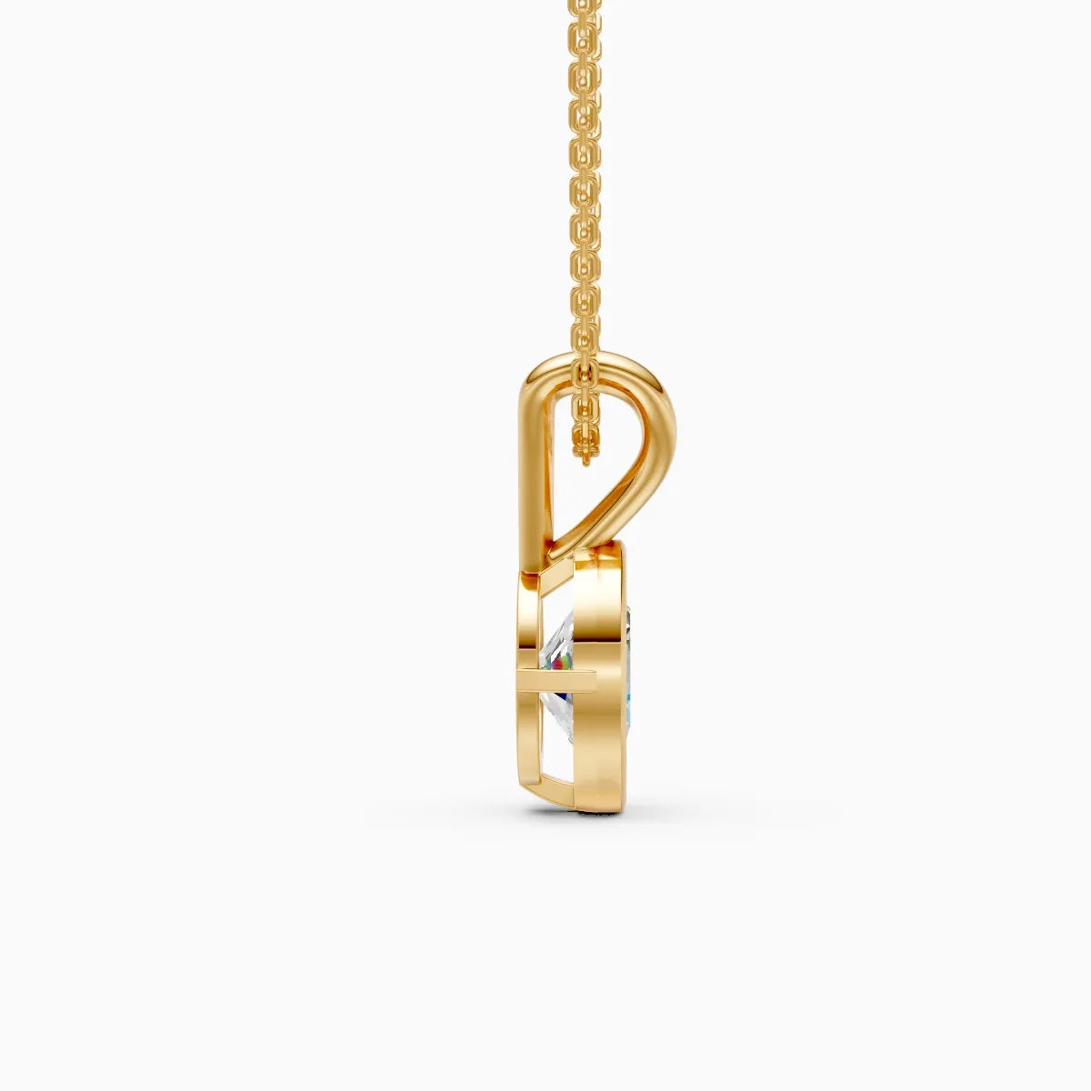 Oval Solitaire Lab Grown Diamond Pendant