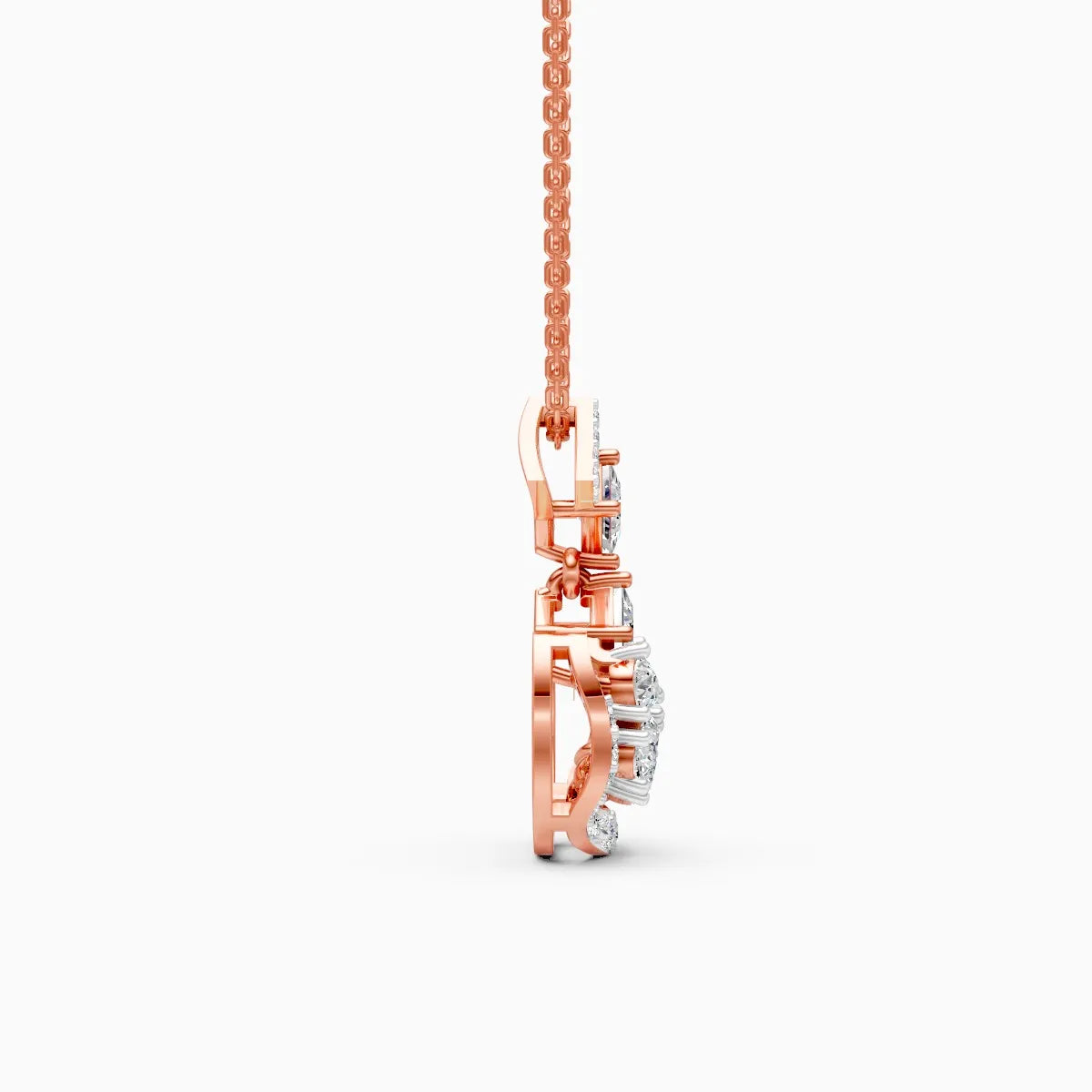 Elegant Gold Studded Dangling Necklace