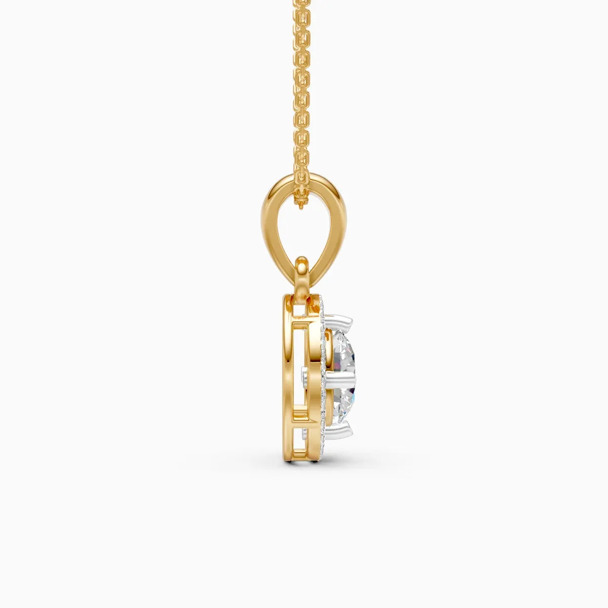 Eternal Solitare Orbit Lab Grown Diamond Pendant
