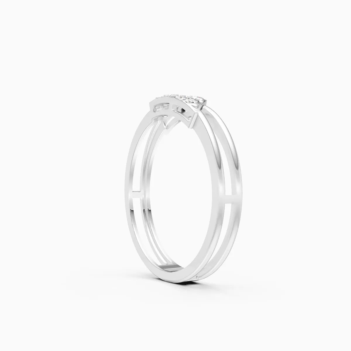 Twin Bar Diamond Ring
