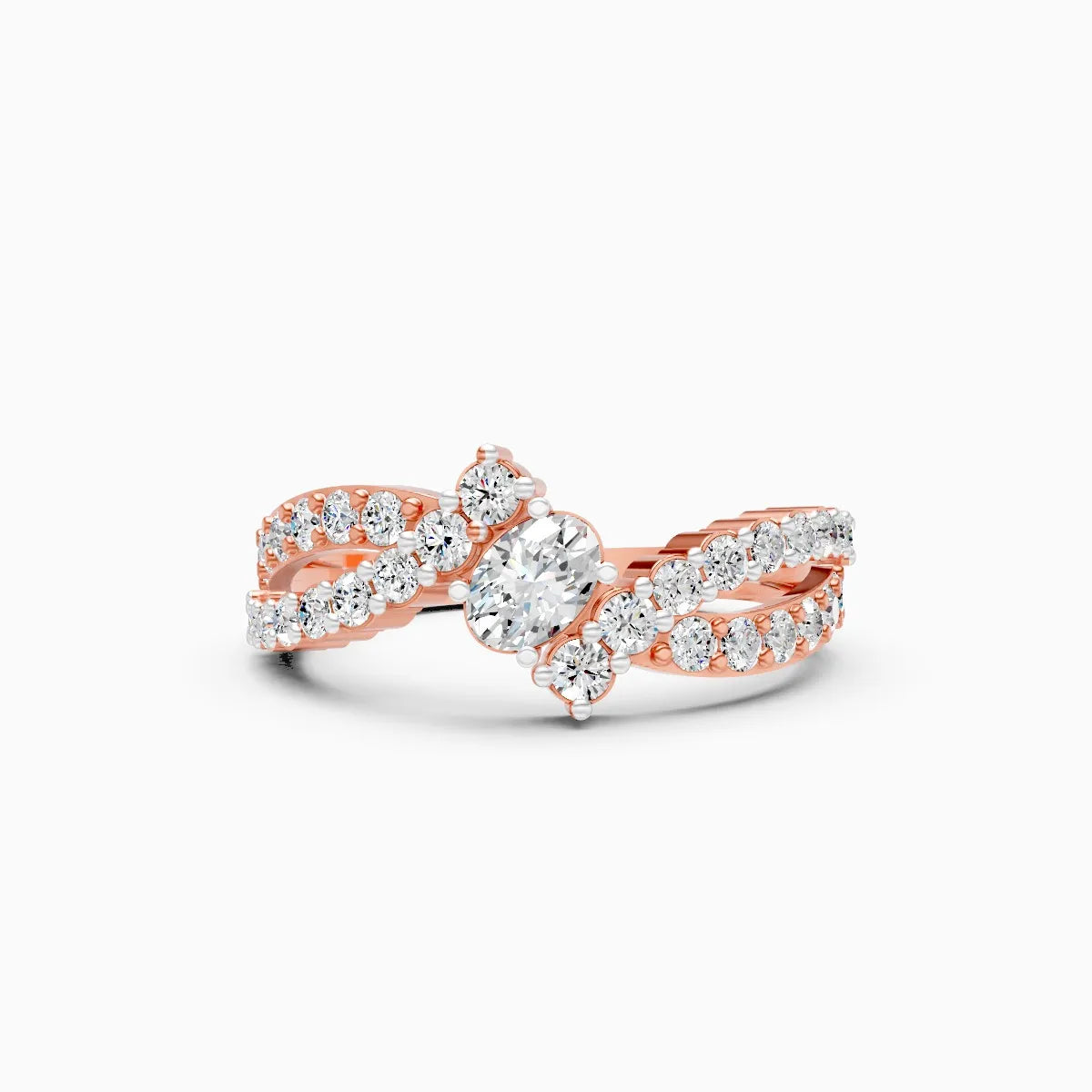 Crown Embrace Lab Diamond Ring