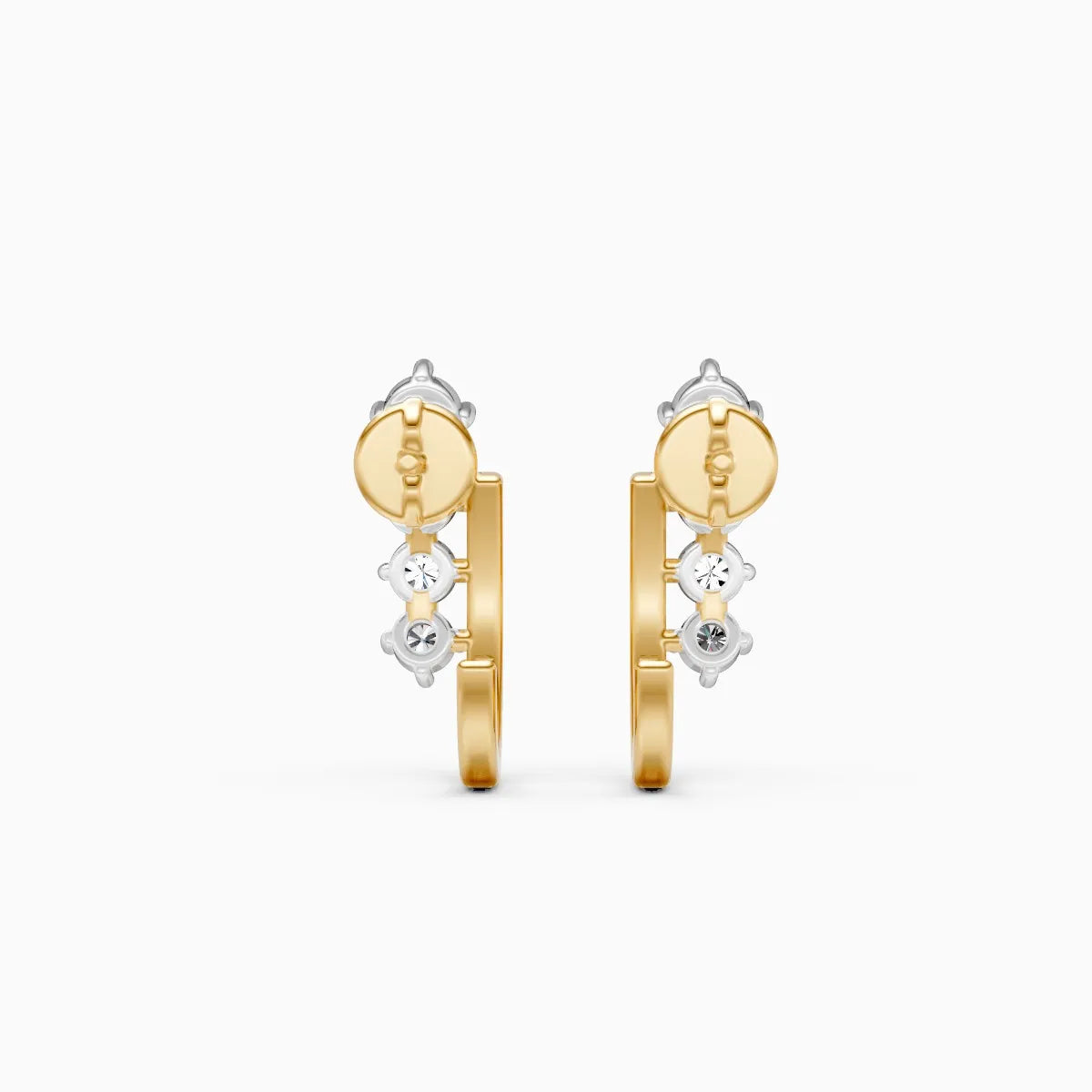 Modern Line Lab Grown Diamond Earrings
