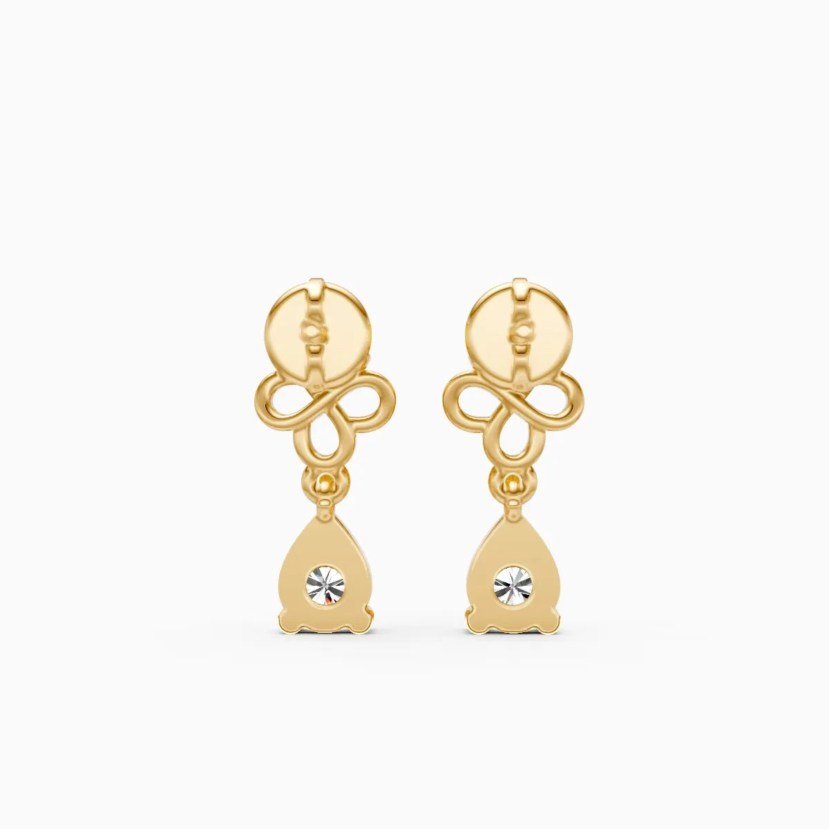 Elegance Knot Diamond Danglers