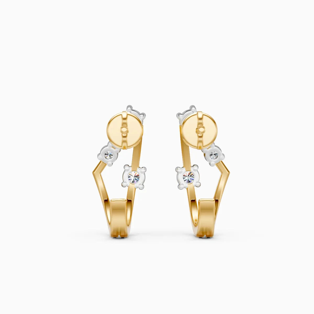 Lustra Edge Lab Grown Diamond Earrings