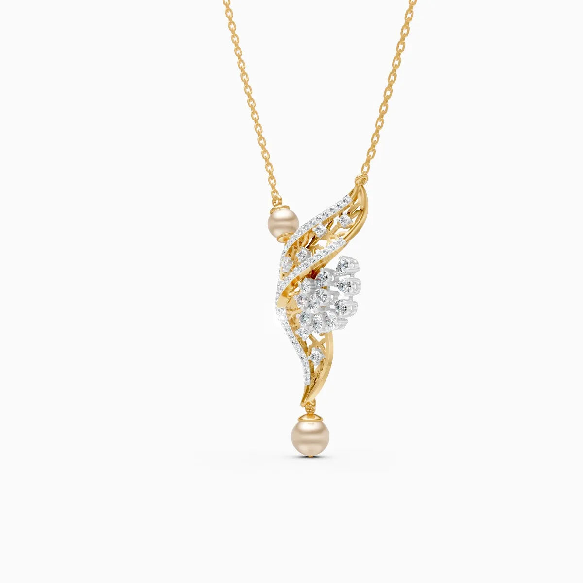 Feather Glow Lab Grown Diamond Pendant
