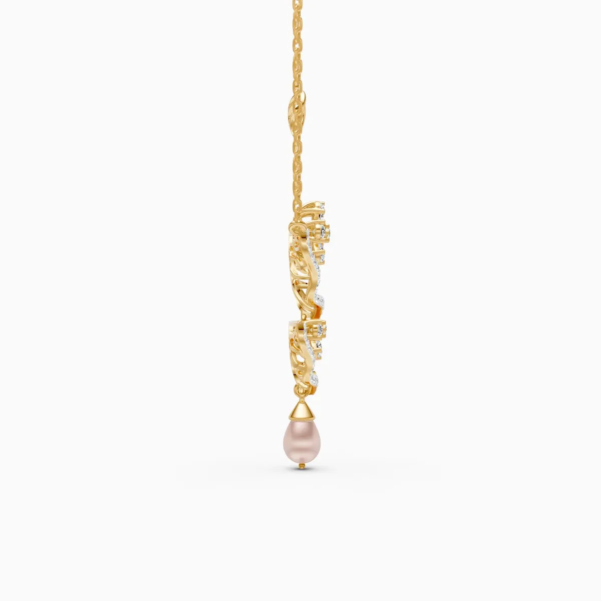 Blossom Leaf Lab Grown Diamond Pendant