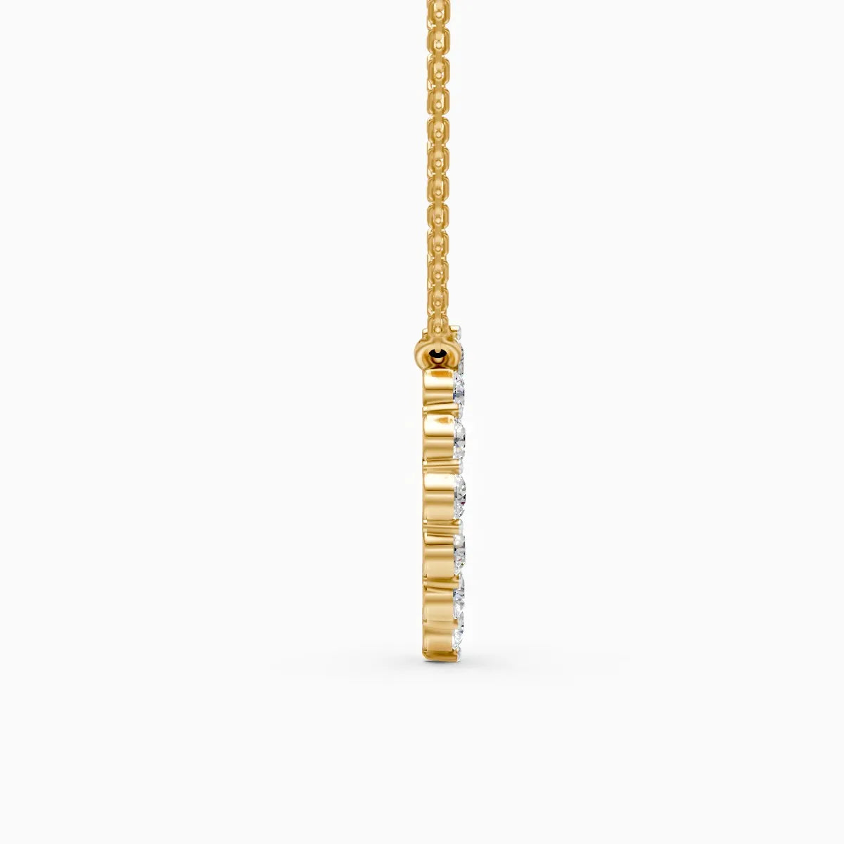 Marquise Shape Halo Lab Grown Diamond Pendant
