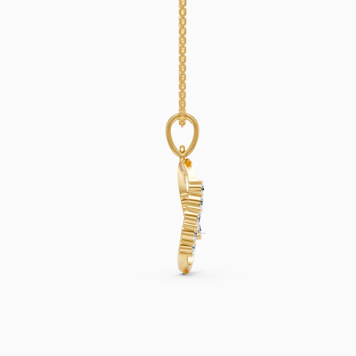 Modern Orbit Lab Grown Diamond Pendant