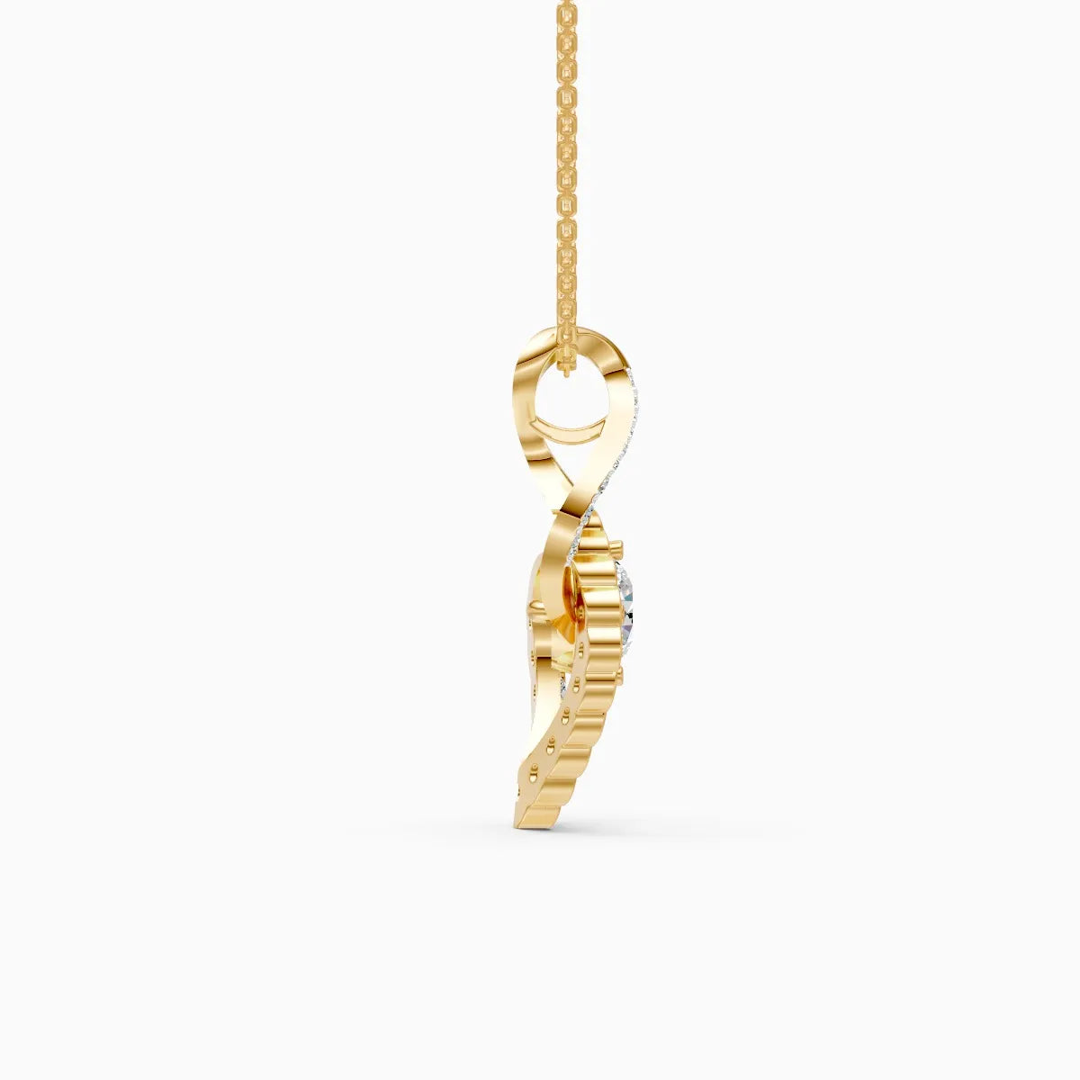 Celeste Swirl Lab Grown Diamond Pendant