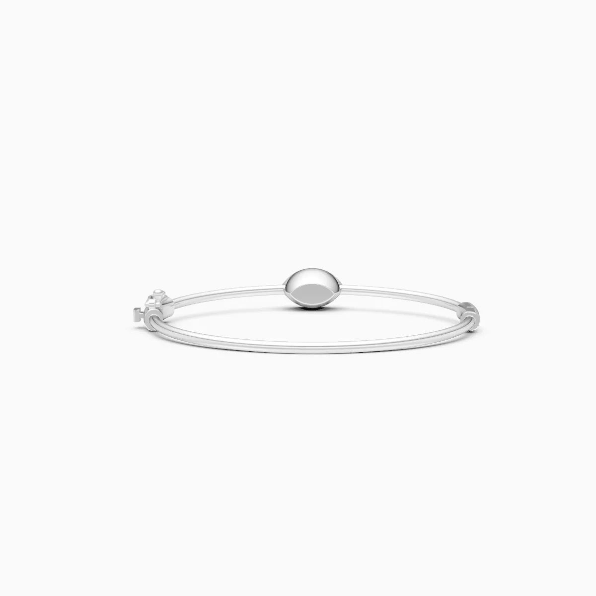 Stylish Signature-Shaped Diamond Bracelet