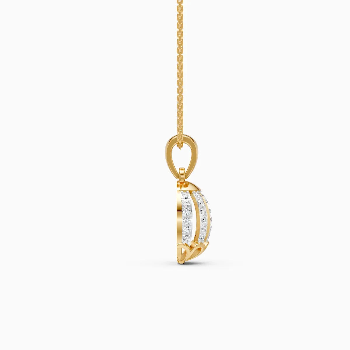 Artistic Ball Diamond Daily Wear Pendant