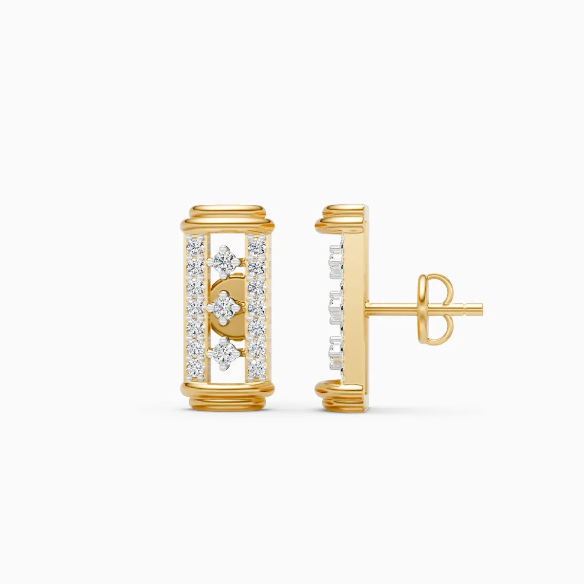 Round Timeless Sparkle Statement Earrings
