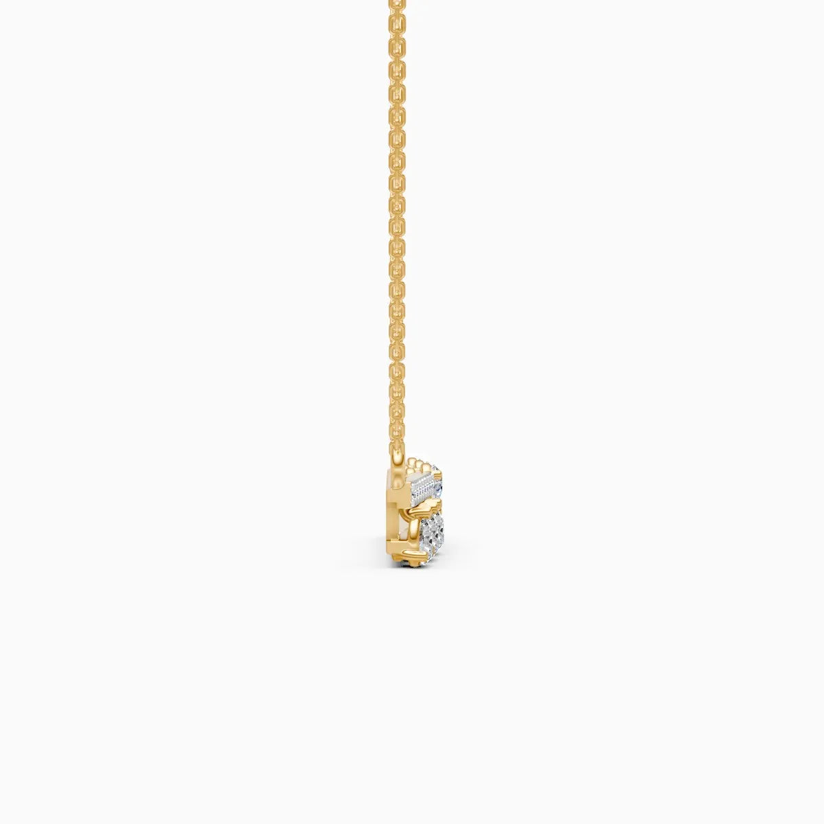 Pear-Cut Drop Diamond Necklace