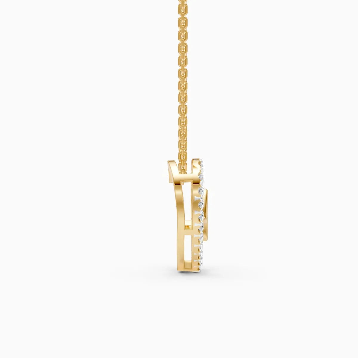 Heartbeat Diamond Pendant With Chain