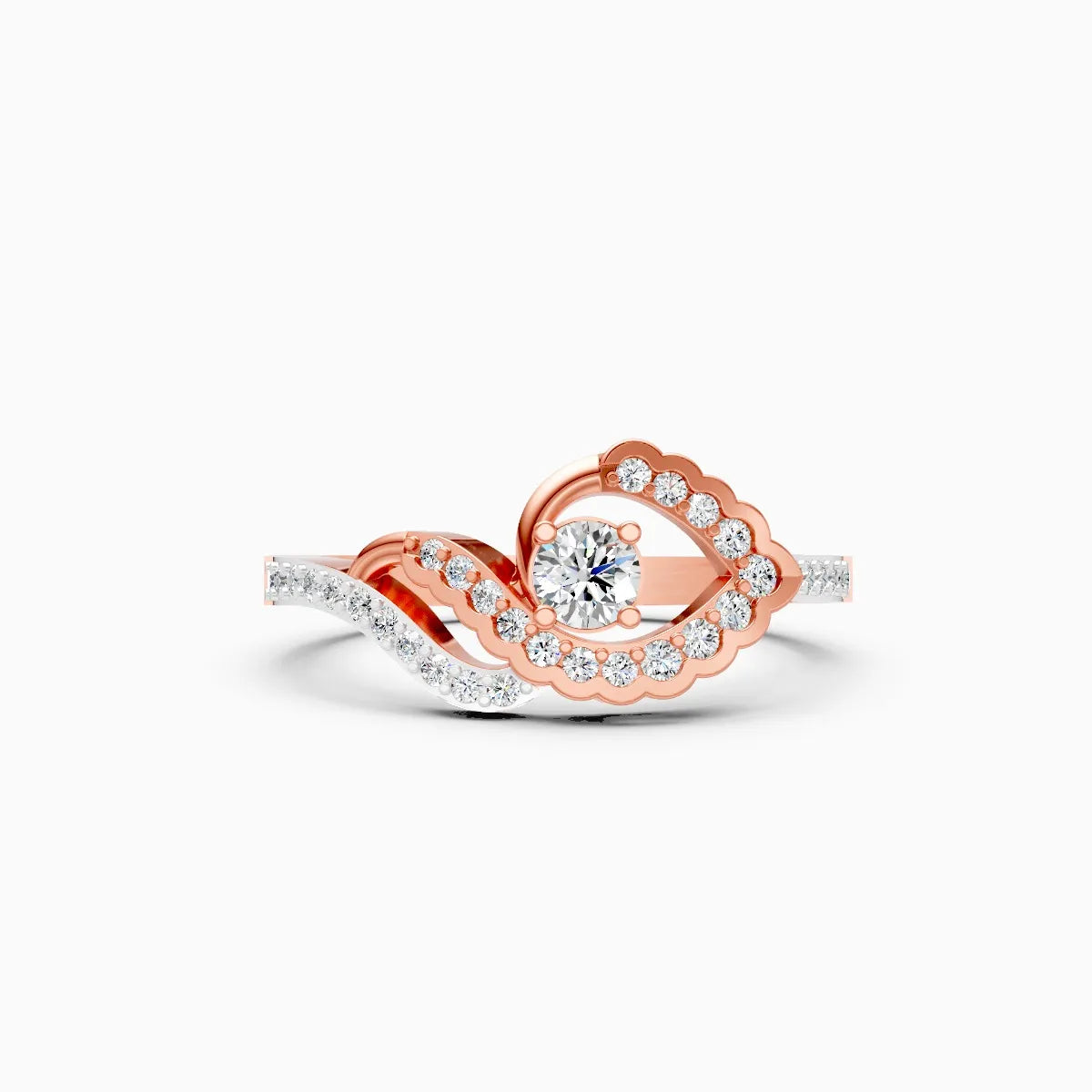 Infinity Swirl Lab Grown Diamond Ring