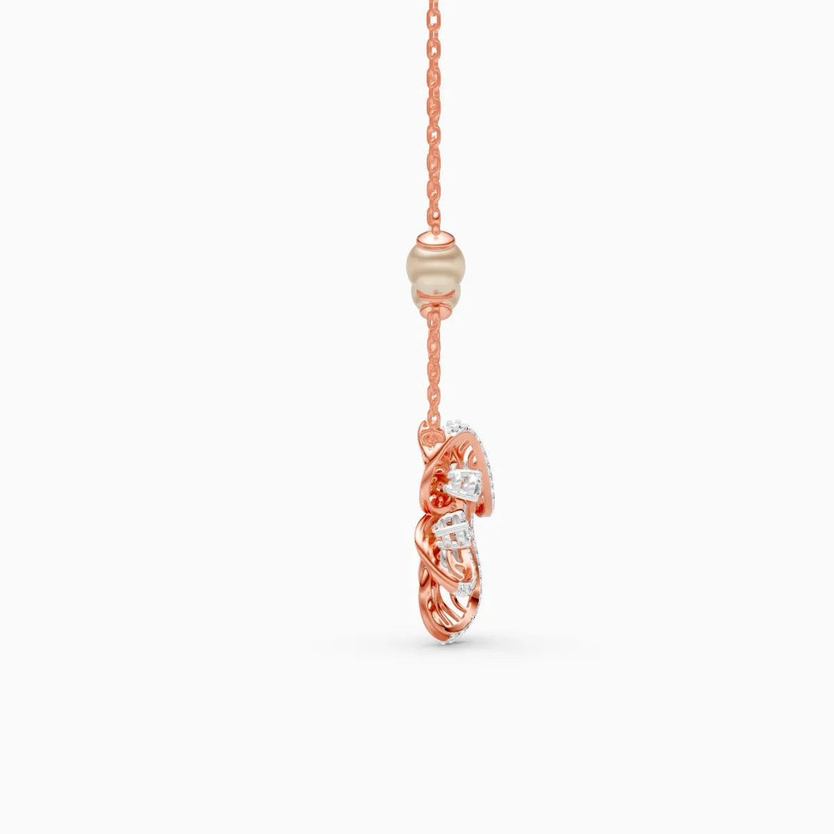 Floral Flight Lab Grown Diamond Pendant