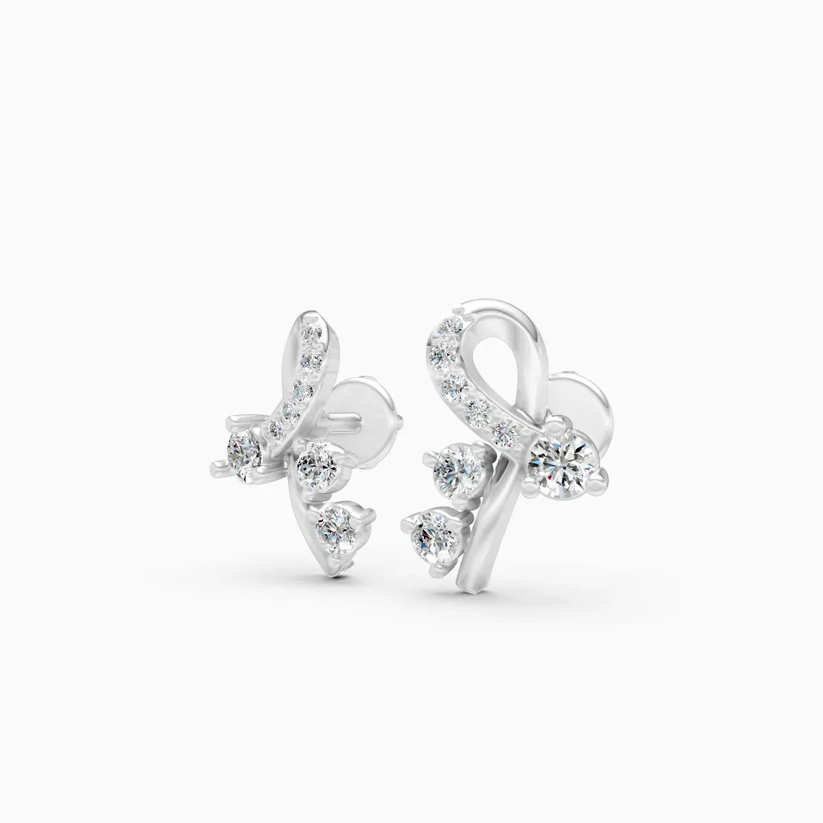 Round Diamond Twist Studs