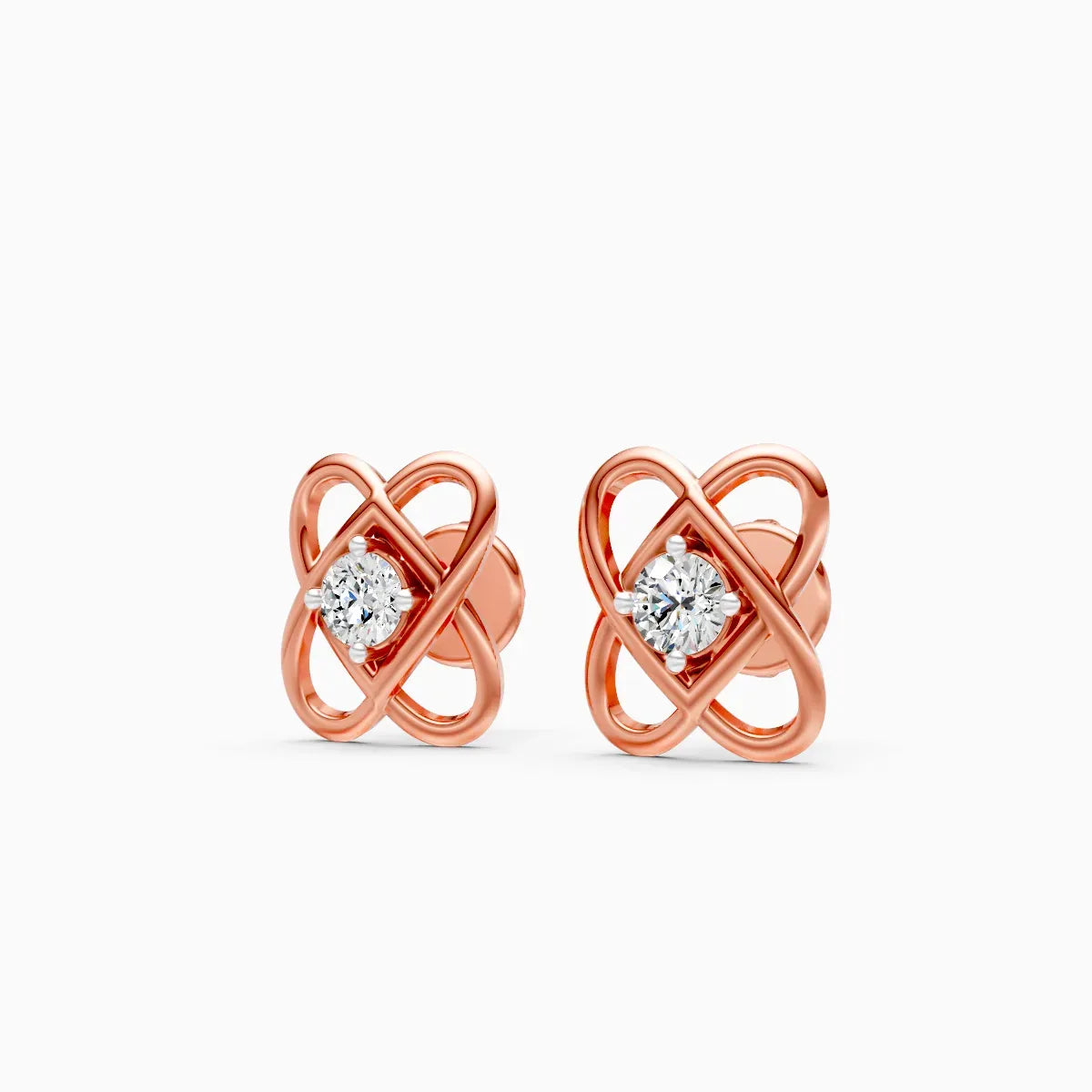 Infinity Knot Diamond Studs