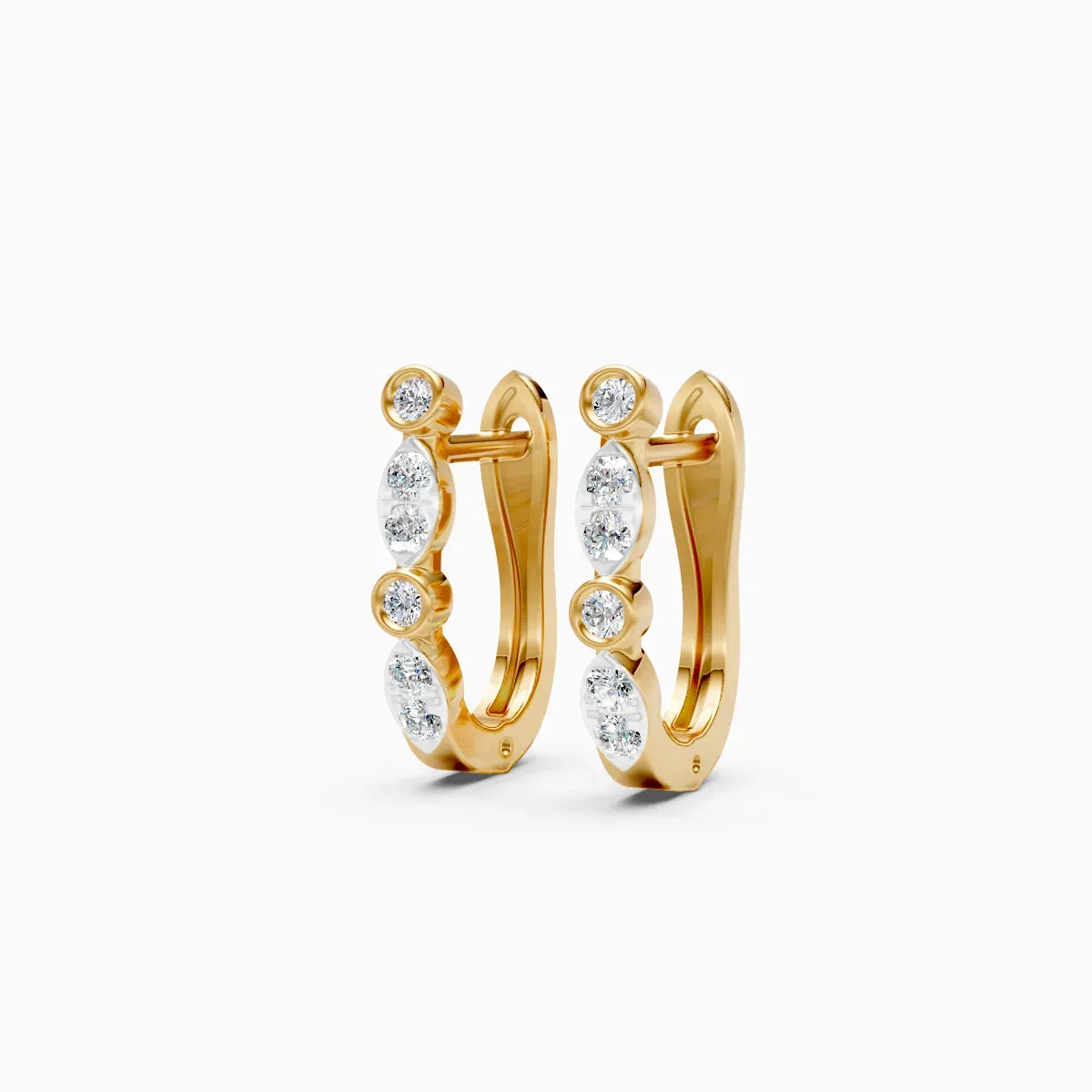 Diamond Curve Hoops