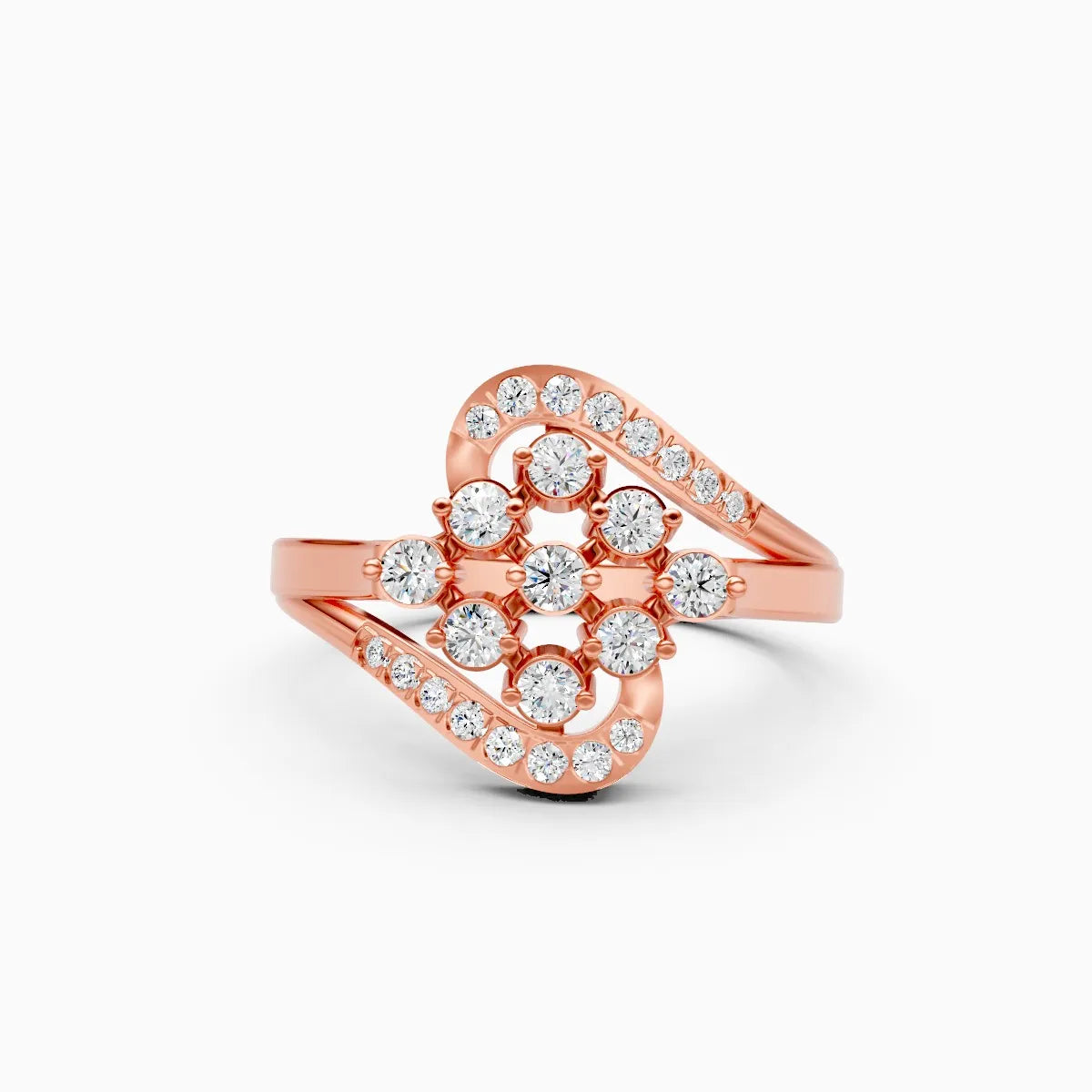 Whispering Petals Diamond Ring Timeless Elegance